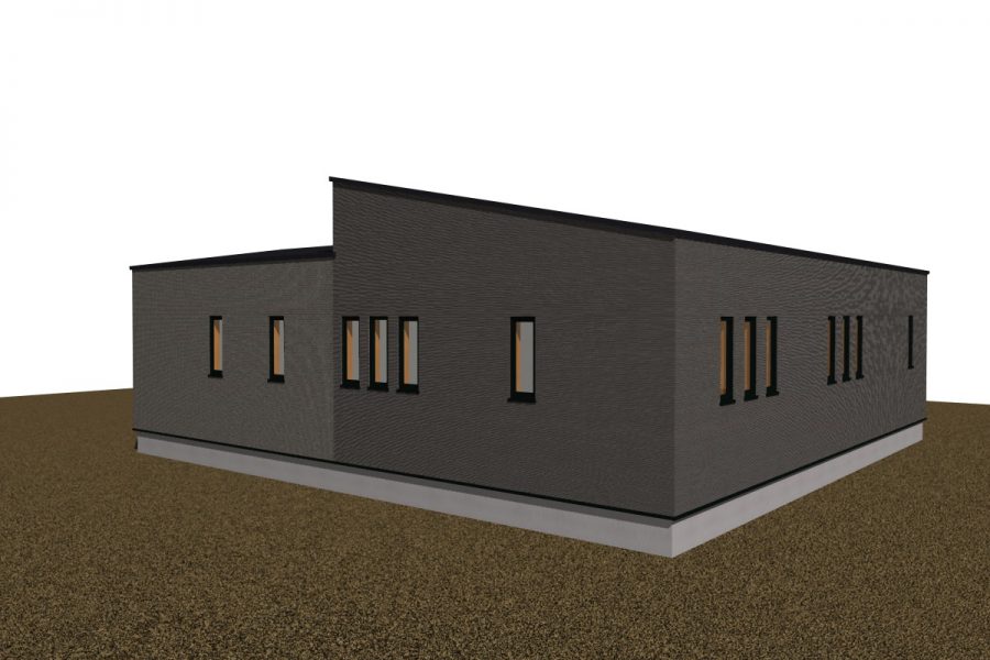 パース図　北西面