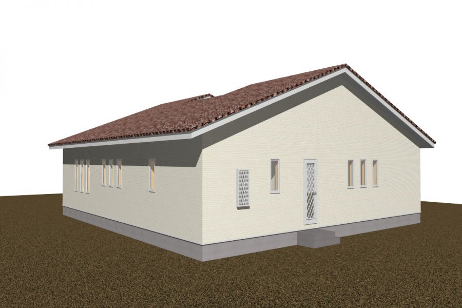 パース図　北西面