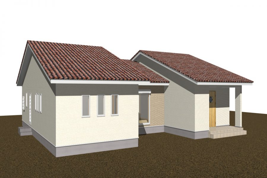 パース図　南西面