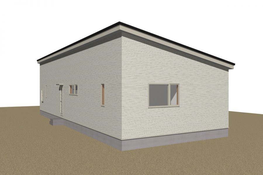 パース図　北西面