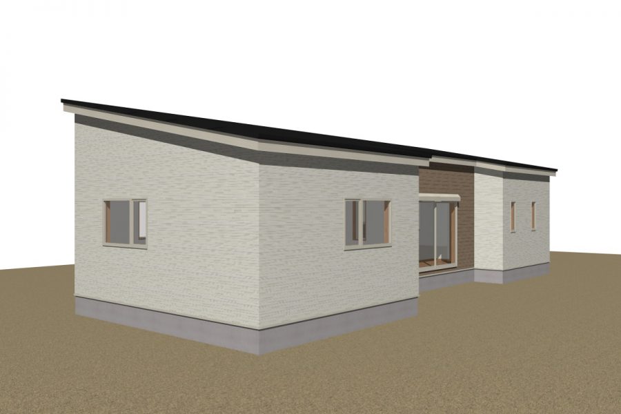 パース図　南西面