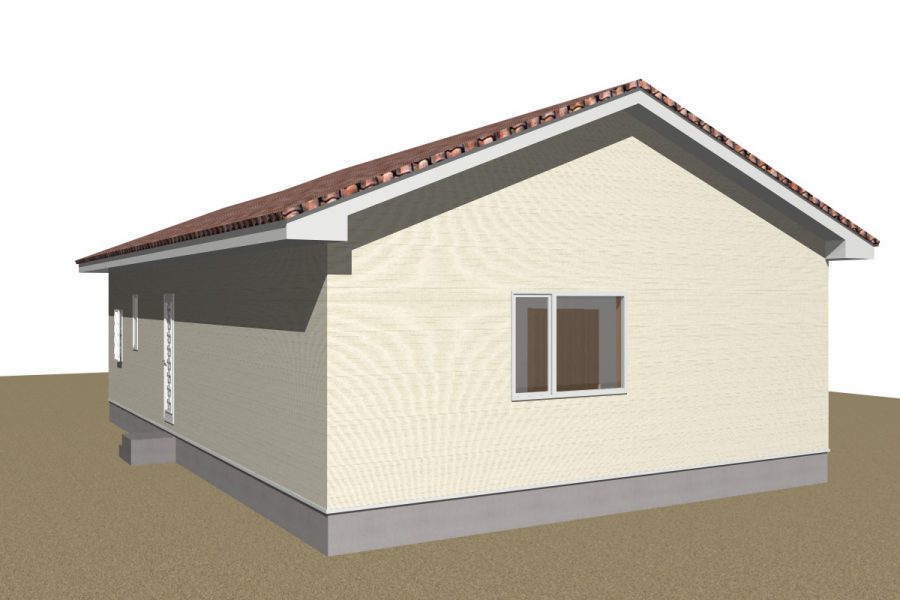 パース図　北西面