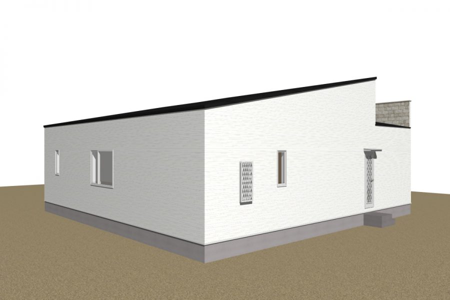 パース図　北西面