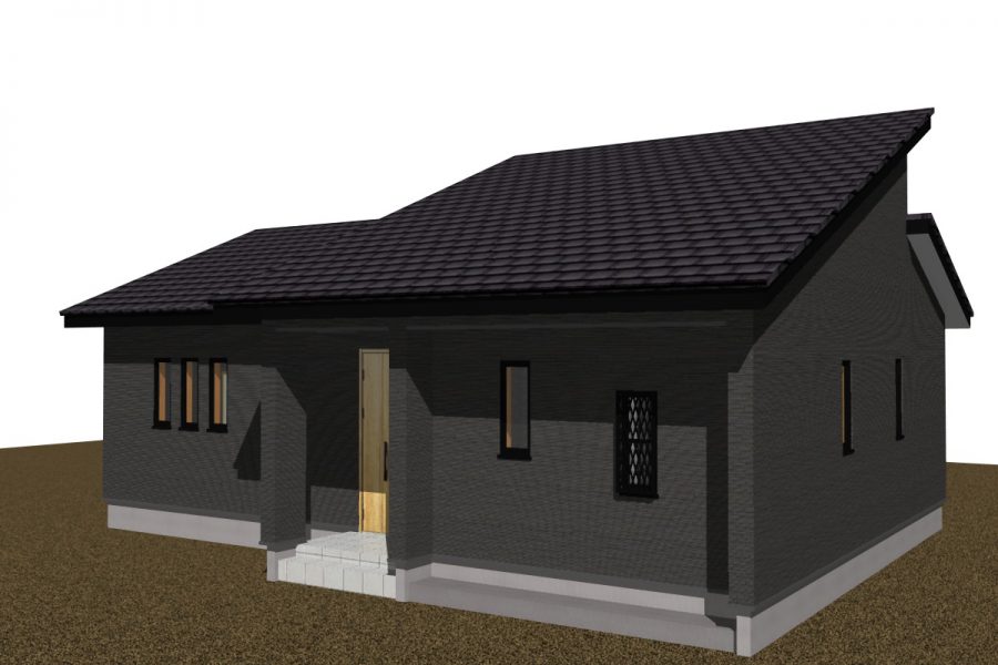 パース図　北西面