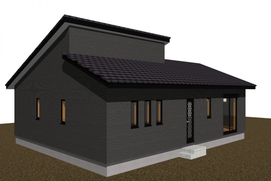 パース図　南西面