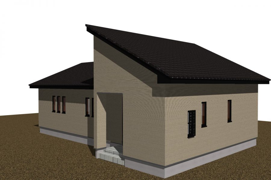 パース図　北西面