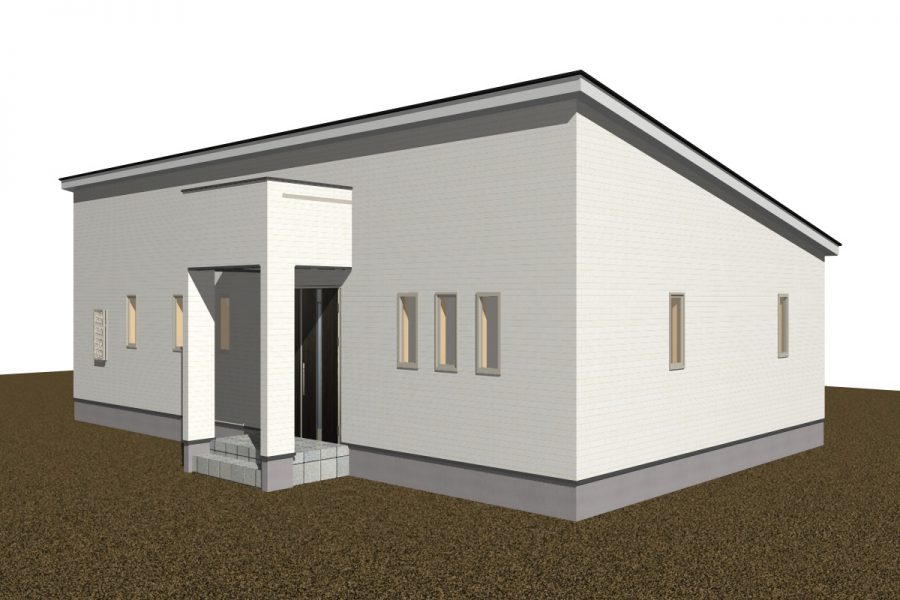 パース図　北西面