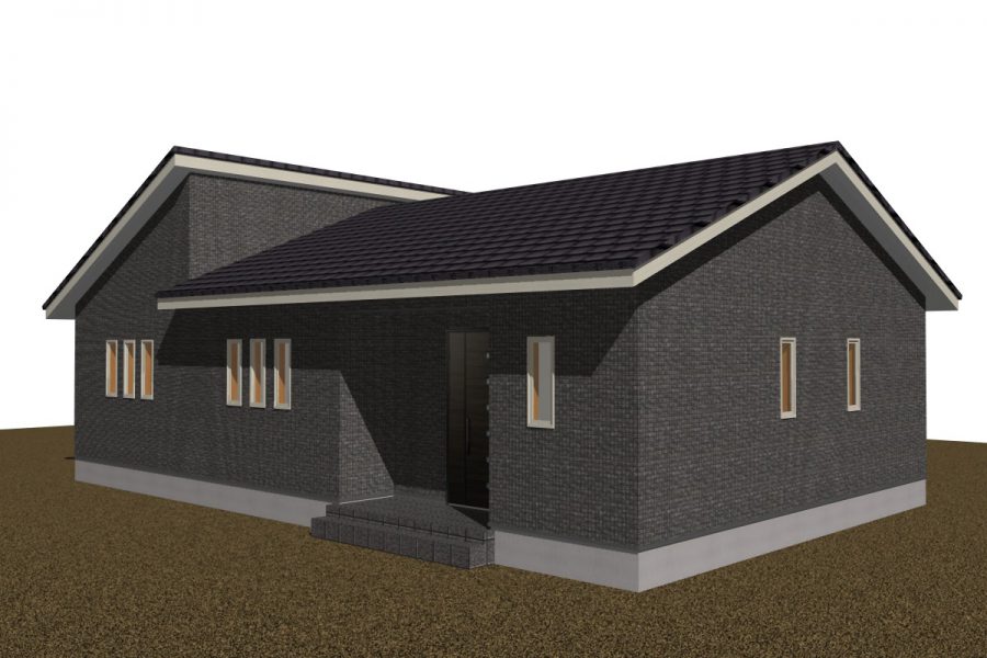 パース図　北西面