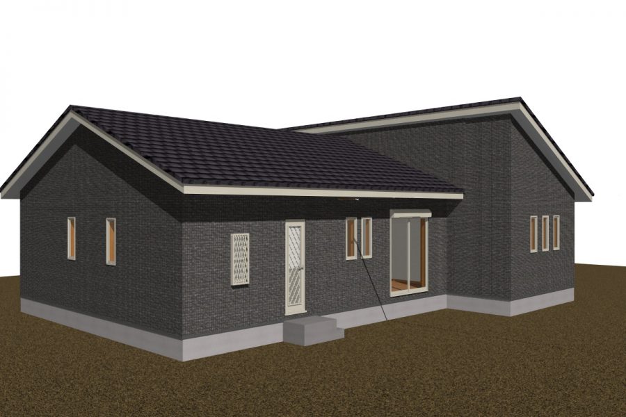 パース図　南西面