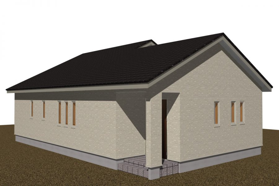 パース図　北西面