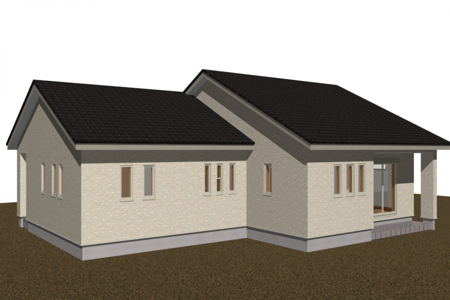 パース図　南西面